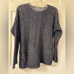SOLD - On Another Platform! Eileen Fisher 100% Organic Linen Long Sleeve Sweater